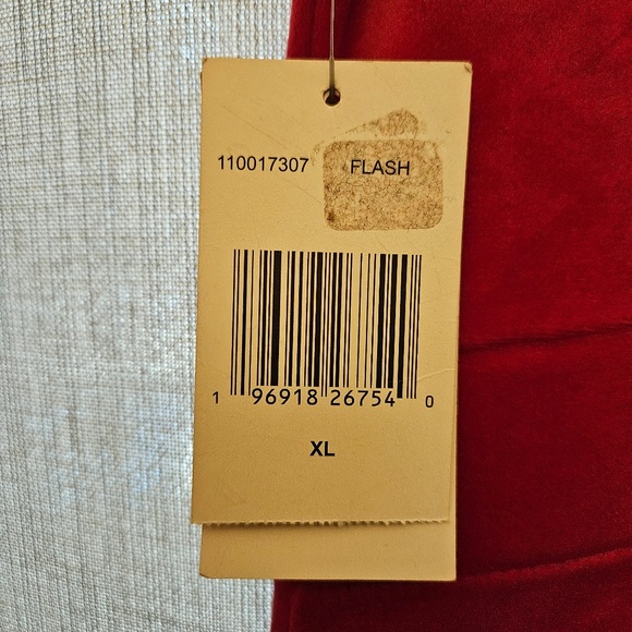 NWT Juicy Couture Red Velvet Wide Leg Sleeveless Ruched Peekaboo Jumpsuit XL - Picture 4 of 6